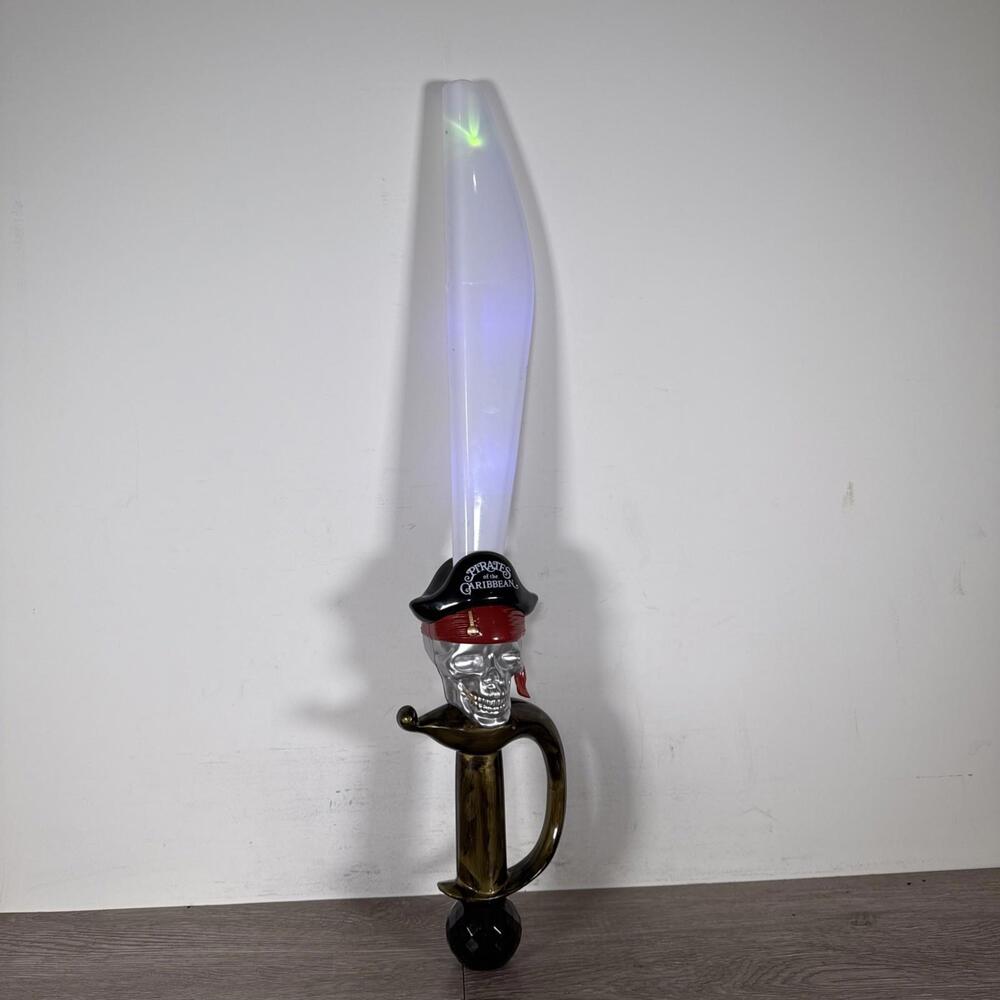 Disney Park Pirates of The Caribbean sword, light up effects/makes bubbles Used